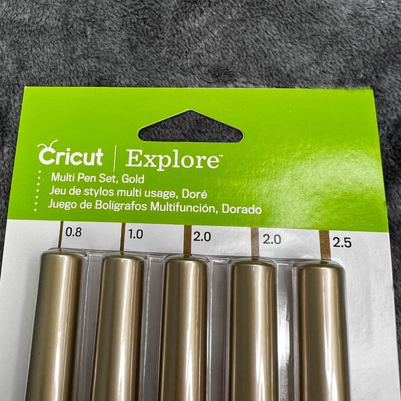 Cricut Explore Multi Pen Set Gold 5 Piece 2004465 NIP Markers Drawing Tool - Picture 3 of 5